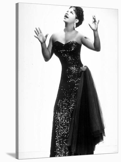 Jazz, Rhythm and Blues and Gospel Singer Ruth Brown Here C. 1958-null-Stretched Canvas