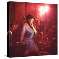 Jazz Singer Ella Fitzgerald Performing at "Mr. Kelly's" Nightclub-Yale Joel-Stretched Canvas