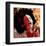 Jazz Singer Grunge Background-null-Framed Art Print