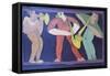 Jazz Trio-Leslie Xuereb-Framed Stretched Canvas
