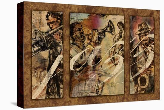 Jazz - Triptych-Eric Yang-Stretched Canvas