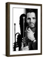 Jazz Trumpet Player Chet Baker (1929-1988) C. 1987-null-Framed Photo