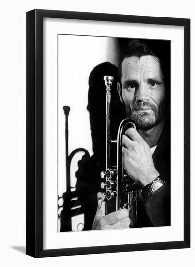 Jazz Trumpet Player Chet Baker (1929-1988) C. 1987-null-Framed Photo