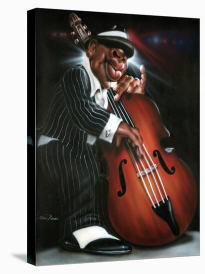 Jazzman D-Leonard Jones-Stretched Canvas