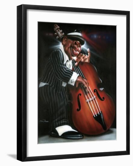 Jazzman D-Leonard Jones-Framed Art Print