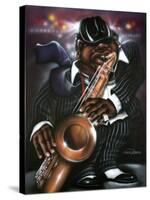 Jazzman Moe-Leonard Jones-Stretched Canvas