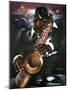 Jazzman Moe-Leonard Jones-Mounted Art Print