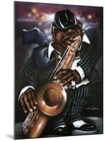 Jazzman Moe-Leonard Jones-Mounted Art Print