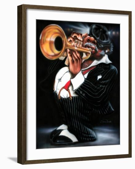 Jazzman Papa Joe-Leonard Jones-Framed Art Print