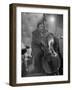 Jazzman Playing a Bass in a Club-Peter Stackpole-Framed Photographic Print