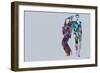 Jazzman Watercolor-NaxArt-Framed Art Print