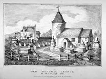 St Pancras Old Church, London, 1721-JC Deeley-Giclee Print