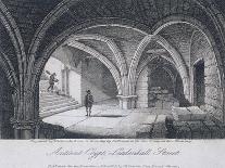 St Michael's Crypt, Aldgate, London, 1816-JC Varrall-Giclee Print