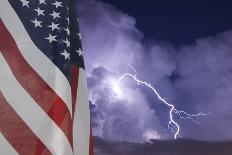 Flag and Storm-jcpjr-Framed Photographic Print