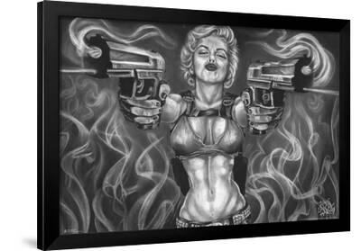 JAMES DANGER HARVEY PICTURE PRINT NEW MARILYN GUNS POSTER 61X91CM JAMES DANGER HARVEY PICTURE PRINT NEW MARILYN GUNS POSTER 61X91CM