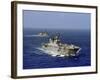 JDS Hyuga Sails in Formation with U.S. Navy And Japan Maritime Self Defense Force Ships-Stocktrek Images-Framed Photographic Print