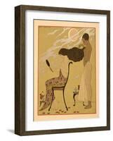 Je Chant Ma Chair & Ma Vie, Illustration from Les Chansons De Bilitis, by Pierre Louys, Pub. 1922 (-Georges Barbier-Framed Giclee Print