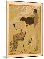 Je Chant Ma Chair & Ma Vie, Illustration from Les Chansons De Bilitis, by Pierre Louys, Pub. 1922 (-Georges Barbier-Mounted Giclee Print