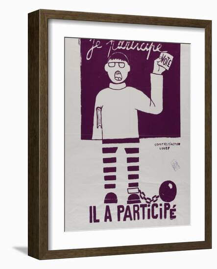 Je participe, il a participé-null-Framed Giclee Print