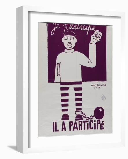 Je participe, il a participé-null-Framed Giclee Print