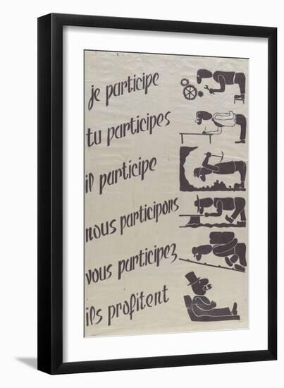 Je participe...-null-Framed Premium Giclee Print