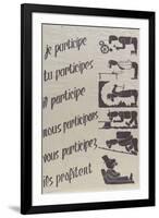 Je participe...-null-Framed Giclee Print