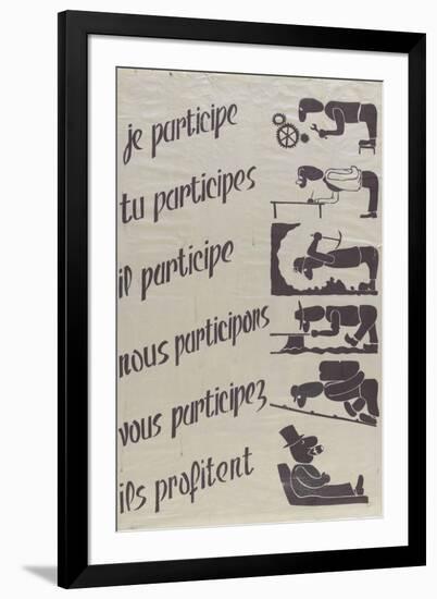 Je participe...-null-Framed Giclee Print