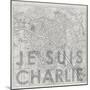 Je Suis Charlie - Map of Paris, France-null-Mounted Giclee Print