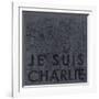 Je Suis Charlie - Map of Paris, France-null-Framed Giclee Print