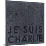 Je Suis Charlie - Map of Paris, France-null-Mounted Giclee Print