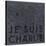 Je Suis Charlie - Map of Paris, France-null-Stretched Canvas