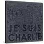 Je Suis Charlie - Map of Paris, France-null-Stretched Canvas