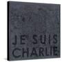 Je Suis Charlie - Map of Paris, France-null-Stretched Canvas