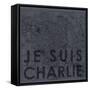 Je Suis Charlie - Map of Paris, France-null-Framed Stretched Canvas