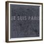 Je Suis Paris - Map of Paris, France-null-Framed Giclee Print