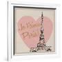Je t'aime Paris!-Nicholas Biscardi-Framed Art Print