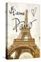 Je T'aime Paris-Emily Navas-Stretched Canvas