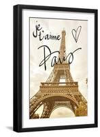 Je T'aime Paris-Emily Navas-Framed Art Print