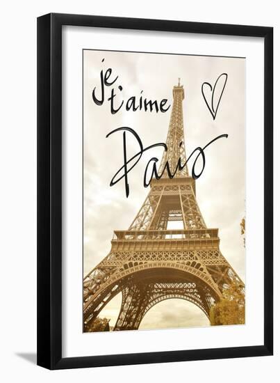 Je T'aime Paris-Emily Navas-Framed Art Print