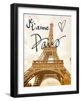 Je t'aime Paris-Emily Navas-Framed Art Print