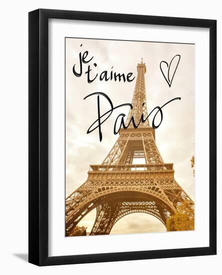 Je t'aime Paris-Emily Navas-Framed Art Print