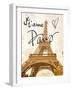 Je t'aime Paris-Emily Navas-Framed Art Print