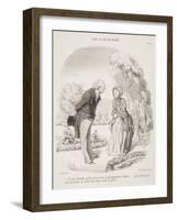 Je Vous Demande Pardon Si Je Ne Vous Ai Pas Aperçue Tout D'Abord.....-Honore Daumier-Framed Giclee Print