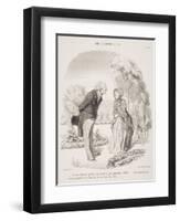 Je Vous Demande Pardon Si Je Ne Vous Ai Pas Aperçue Tout D'Abord.....-Honore Daumier-Framed Giclee Print