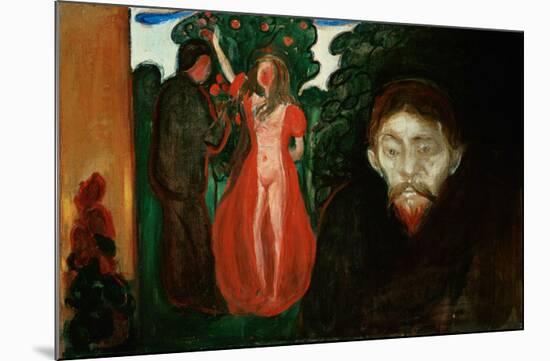 Jealousy-Edvard Munch-Mounted Giclee Print