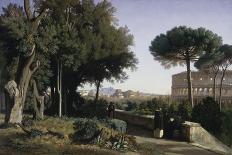 Colosseum Viewed from the Palatine, 1844 (Oil on Canvas)-Jean Achille Benouville-Giclee Print