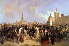 Ibrahim Pasha Marching at the Front of His Troops, 1811-1818-Jean Adolphe Beauce-Giclee Print