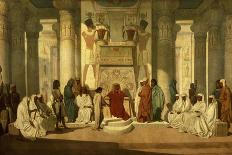 Meeting Between Cambyses II and Psammetichus III-Jean Adrien Guignet-Laminated Giclee Print