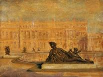 The Water Parterre at Versaille-Jean Altamura-Framed Stretched Canvas