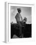 Jean Anne Evans, 14 Month Old Texas Girl, Falling Asleep on Horse with Her Mother-Allan Grant-Framed Photographic Print